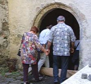 Eingang in den Luftschutzstollen